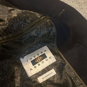 Joseph Abboud Men's Dark Blue Pea Coat